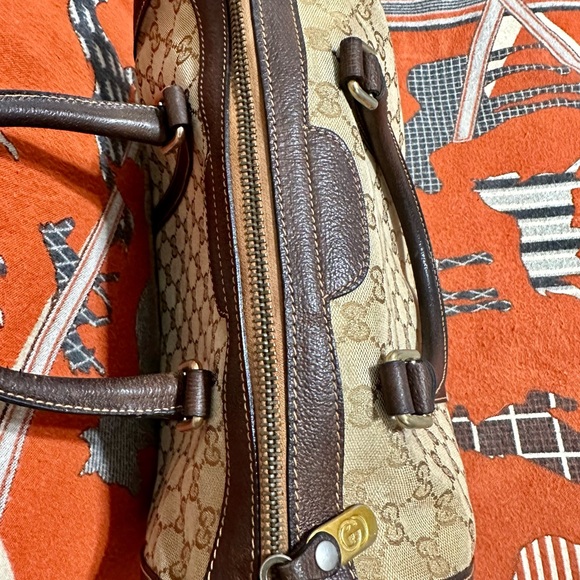 GUCCI ❤️🌟 VINTAGE GG CANVAS BOSTON BAG ⭐️ - Picture 4 of 10
